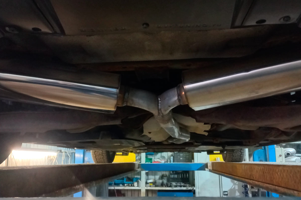 Y-Pipe Конструкция выхлопа